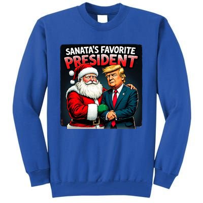 Trump SantaS Favorite President Tall Sweatshirt