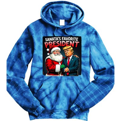 Trump SantaS Favorite President Tie Dye Hoodie