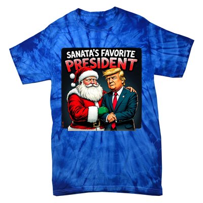 Trump SantaS Favorite President Tie-Dye T-Shirt