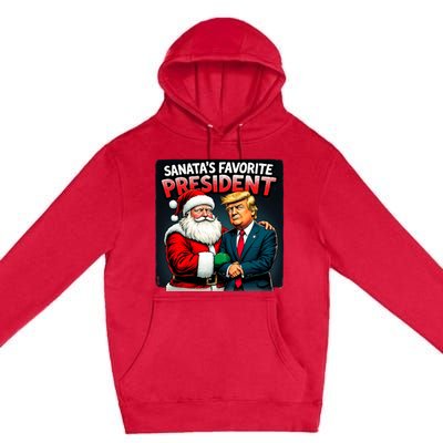 Trump SantaS Favorite President Premium Pullover Hoodie