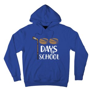 Teachers Students Funny 100th Day Of School Hockey Gift Hoodie