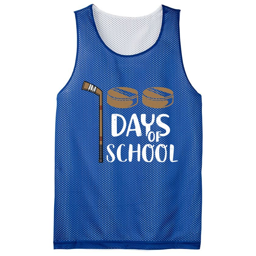 Teachers Students Funny 100th Day Of School Hockey Gift Mesh Reversible Basketball Jersey Tank