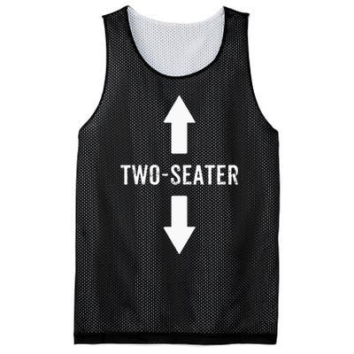 Two Seater For Men 2 Seater Dad Funny Gift Mesh Reversible Basketball Jersey Tank