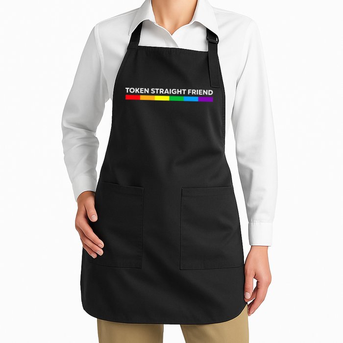 Token Straight Friend Rainbow Colors LGBT Apron
