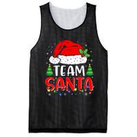 Team Santa Funny Christmas Lights Family Pajamas Matching Mesh Reversible Basketball Jersey Tank