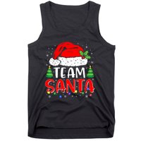 Team Santa Funny Christmas Lights Family Pajamas Matching Tank Top