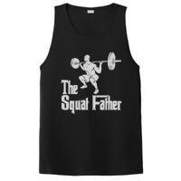 The Squat Father Funny Dad Workout Weights Gym Fathers Day PosiCharge Competitor Tank