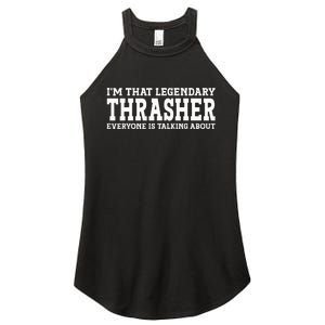 T.H.R.A.S.H.E.R Surname Funny Team Family Last Name T.H.R.A.S.H.E.R Women's Perfect Tri Rocker Tank