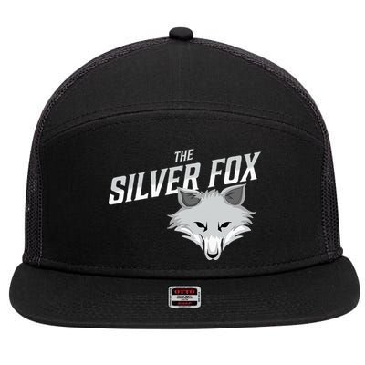 The Silver Fox Holiday Gift 7 Panel Mesh Trucker Snapback Hat