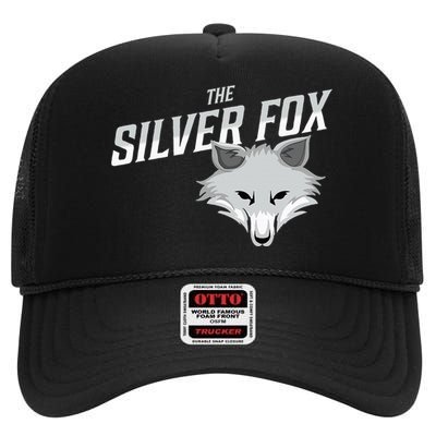 The Silver Fox Holiday Gift High Crown Mesh Back Trucker Hat