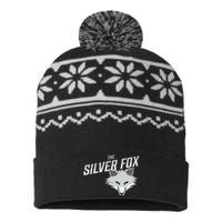 The Silver Fox Holiday Gift USA-Made Snowflake Beanie