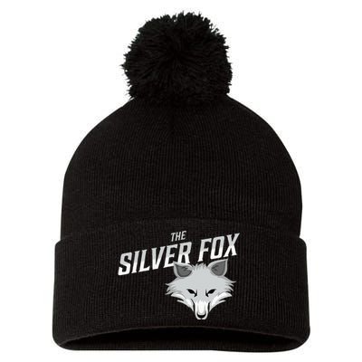 The Silver Fox Holiday Gift Pom Pom 12in Knit Beanie