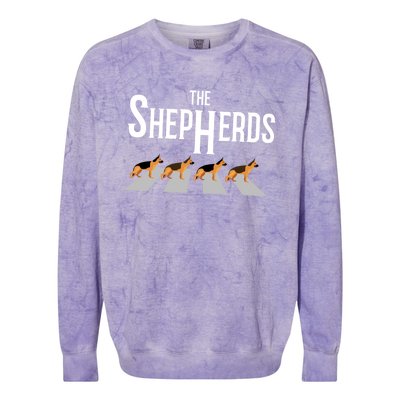 The Shepherds For Ger Shepherd Dog Owners Gift Colorblast Crewneck Sweatshirt