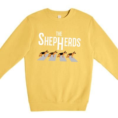 The Shepherds For Ger Shepherd Dog Owners Gift Premium Crewneck Sweatshirt