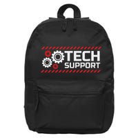 Tech Support Funny 16 in Basic Backpack