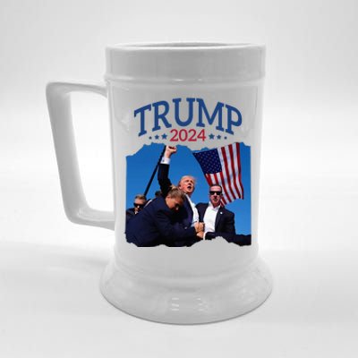 Trump Short Fist Pumped 2024 Pray For Trump NeverS Give Up Beer Stein