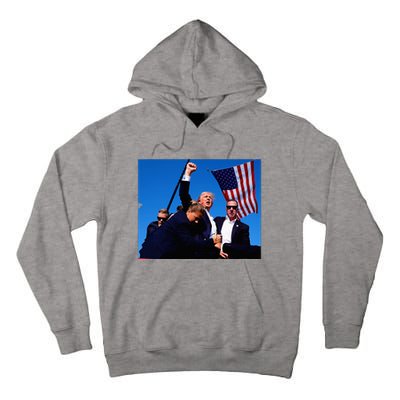 Trump Shot Fist Pump Usa Maga Tall Hoodie