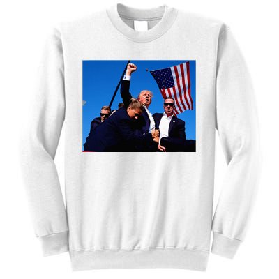 Trump Shot Fist Pump Usa Maga Sweatshirt