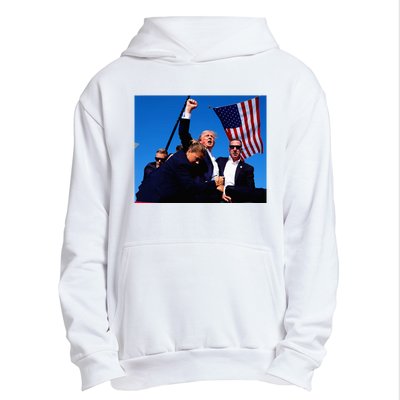 Trump Shot Fist Pump Usa Maga Urban Pullover Hoodie