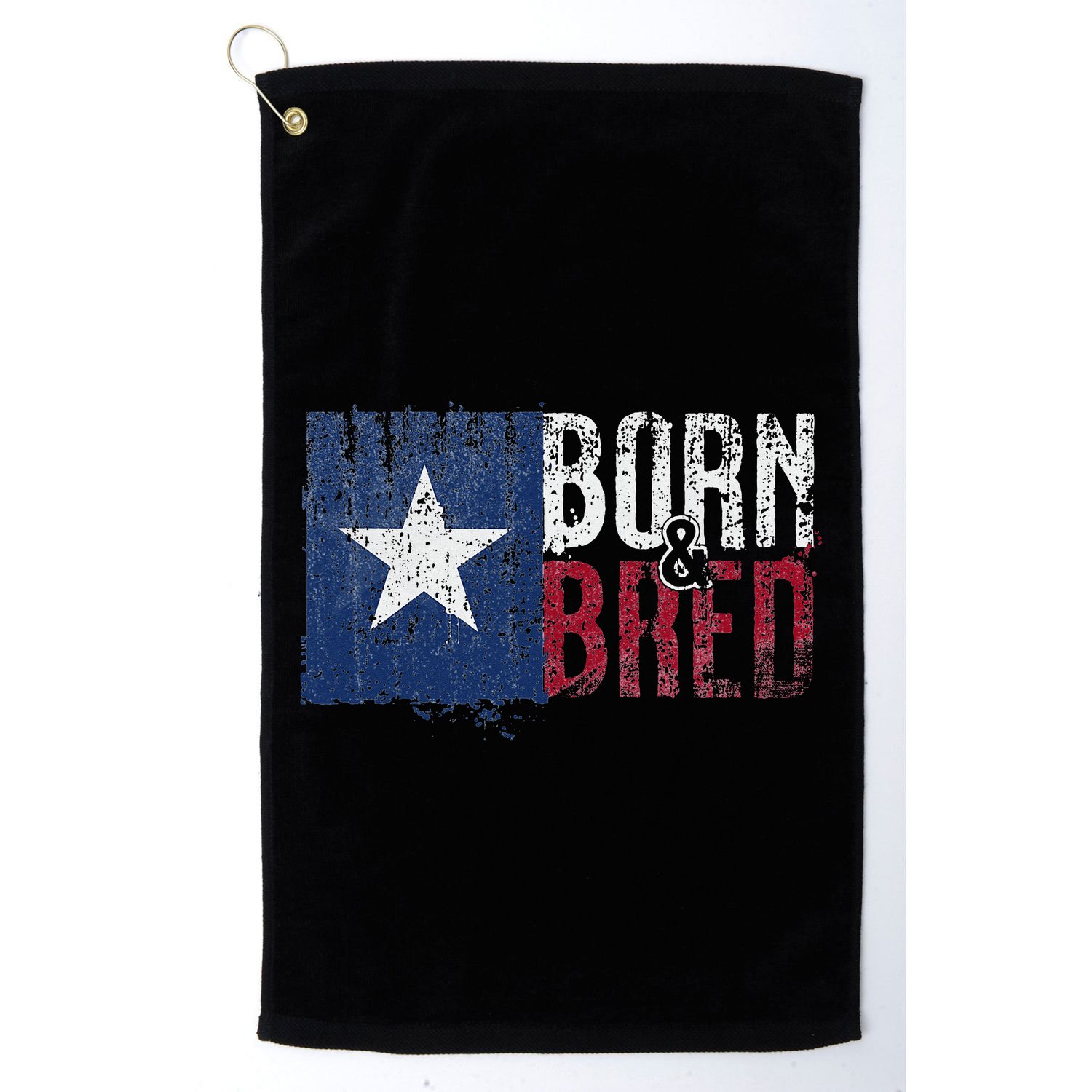 Texas State Flag Pride Born & Bred Native Home Golf Towel