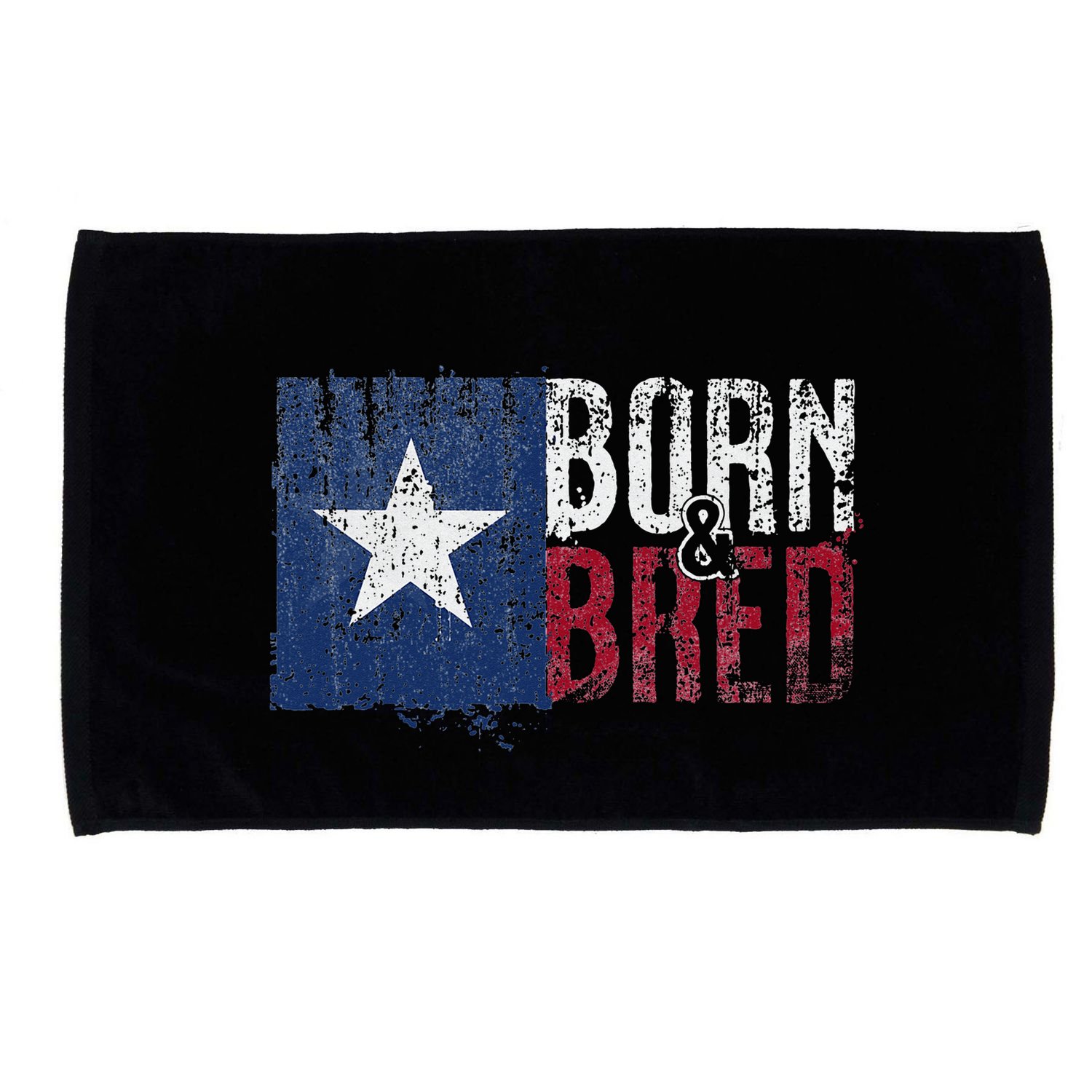 Texas State Flag Pride Born & Bred Native Home Microfiber Hand Towel