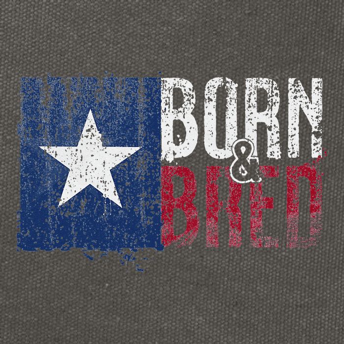 Texas State Flag Pride Born & Bred Native Home Cotton Canvas Backpack
