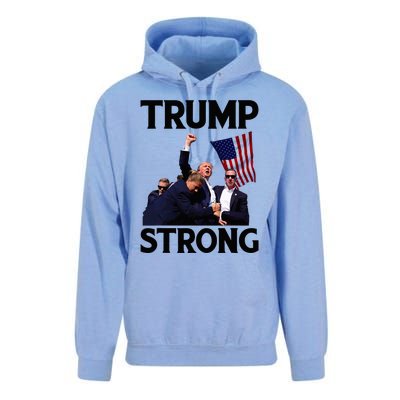 Trump Strong Fist Hand Us Vote Trump 2024 Survives Rally Unisex Surf Hoodie