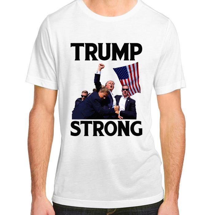 Trump Strong Fist Hand Us Vote Trump 2024 Survives Rally Adult ChromaSoft Performance T-Shirt