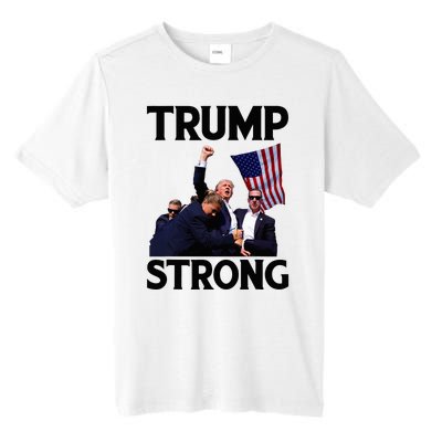 Trump Strong Fist Hand Us Vote Trump 2024 Survives Rally Tall Fusion ChromaSoft Performance T-Shirt