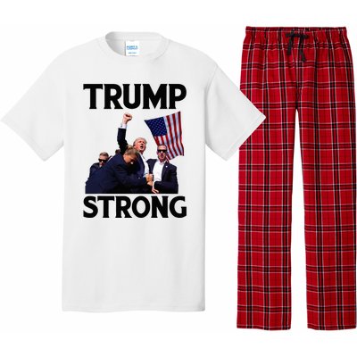 Trump Strong Fist Hand Us Vote Trump 2024 Survives Rally Pajama Set