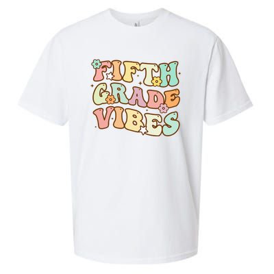 To School Fifth Grade Vibes Student Teacher Women Sueded Cloud Jersey T-Shirt