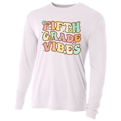 To School Fifth Grade Vibes Student Teacher Women Cooling Performance Long Sleeve Crew