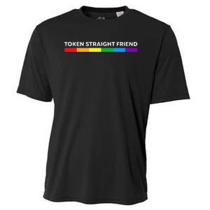 Token Straight Friend Rainbow Colors LGBT Cooling Performance Crew T-Shirt