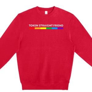 Token Straight Friend Rainbow Colors LGBT Premium Crewneck Sweatshirt