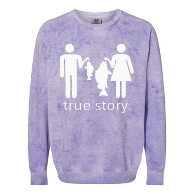 True Story Fishing Colorblast Crewneck Sweatshirt