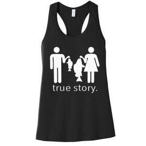 True Story Fishing Women's Racerback Tank