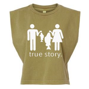 True Story Fishing Garment-Dyed Women's Muscle Tee