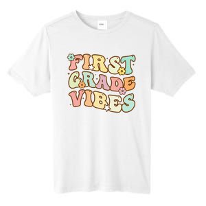 To School First Grade Vibes Retro Teacher Women Tall Fusion ChromaSoft Performance T-Shirt