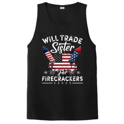 Trade Sister For Firecrackers Funny 4th Of July PosiCharge Competitor Tank