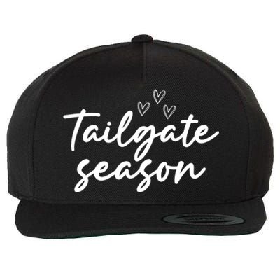 Tailgate Season Football Graphic Wool Snapback Cap