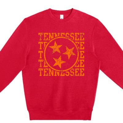 Tennessee State Flag Home Family Premium Crewneck Sweatshirt