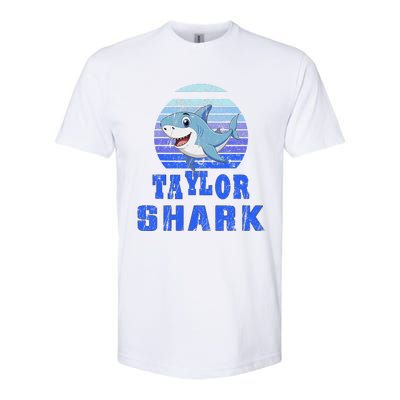 Taylor Shark Family Reunion Squad First Last Name Softstyle® CVC T-Shirt