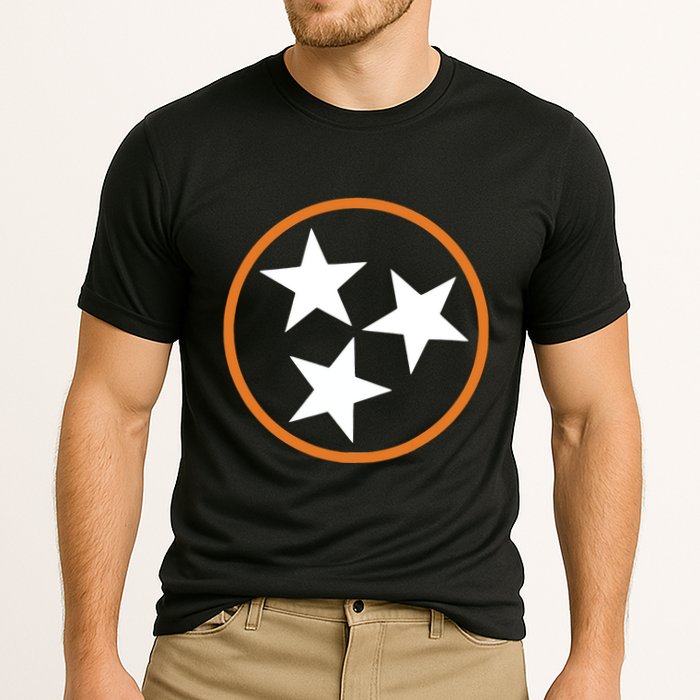 Tennessee Stars Flag Three Star Tristar Stately Cooling Performance Crew T-Shirt