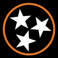 Tennessee Stars Flag Three Star Tristar Stately Cooling Performance Crew T-Shirt
