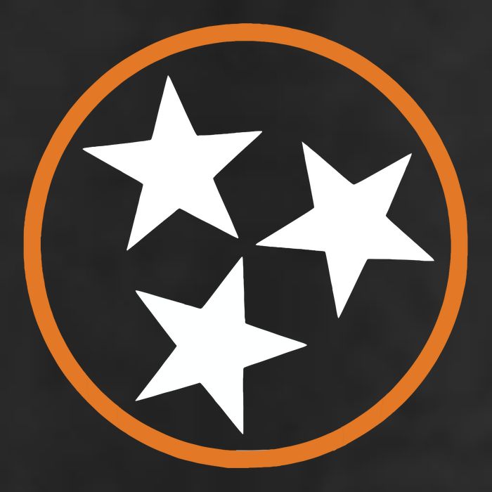 Tennessee Stars Flag Three Star Tristar Stately Adult Drive Performance Visor