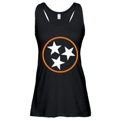 Tennessee Stars Flag Three Star Tristar Stately Ladies Essential Flowy Tank