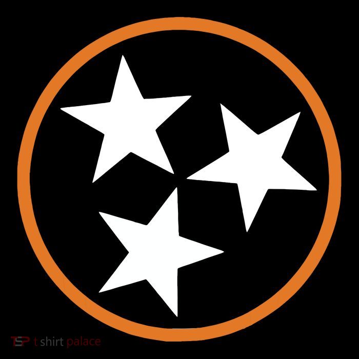 Tennessee Stars Flag Three Star Tristar Stately Premium T-Shirt
