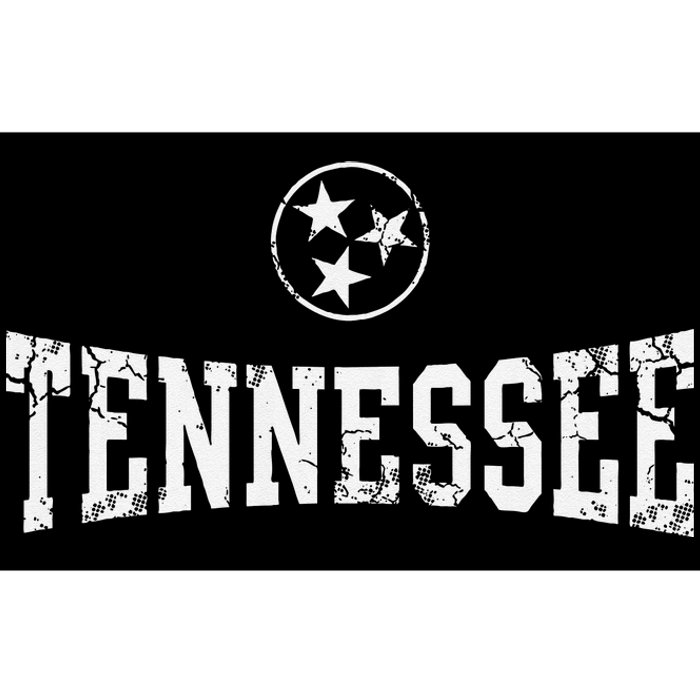 Tennessee State Flag Home Tennessean Distressed Orange Bumper Sticker