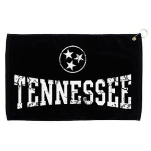 Tennessee State Flag Home Tennessean Distressed Orange Grommeted Golf Towel