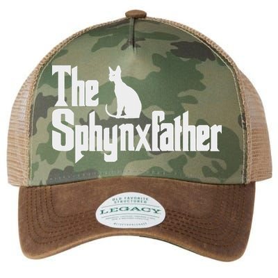 The Sphynxfather Funny Cat Dad Sphynx Lover Gifts Legacy Tie Dye Trucker Hat